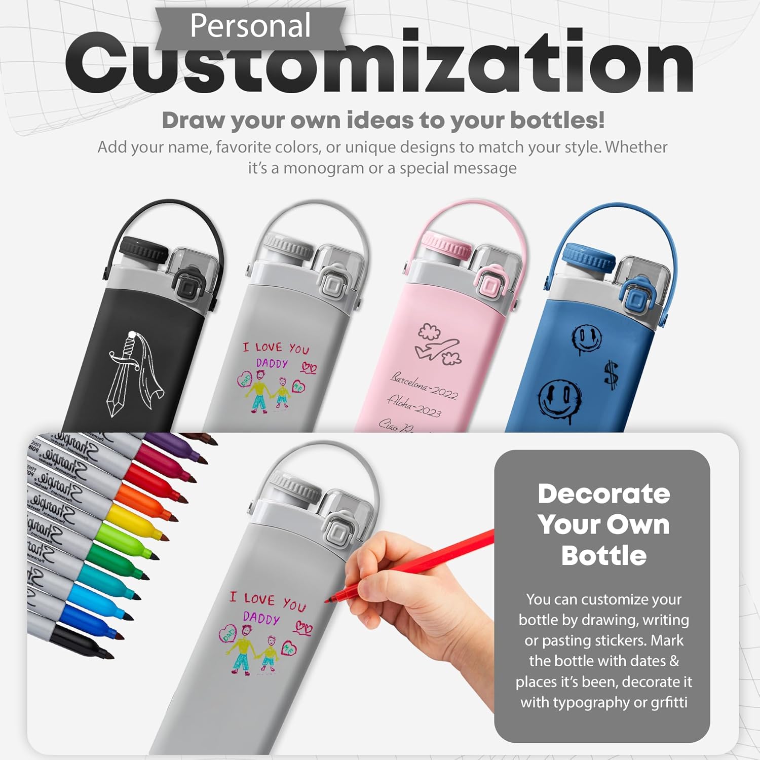 Portable Collapsible Water Bottle - 20oz BPA-Free Silicone, Leak-Proof with Straw & Handle - Ideal for Travel, Hiking, Gym, Yoga & Everyday Use - Durable, Eco-Friendly & Kid-Friendly - Black - Image 8