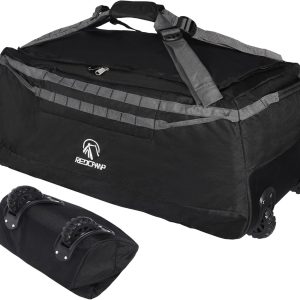 85L/120L/140L Foldable Duffle Bag with Wheels, Large Travel Duffel Bag