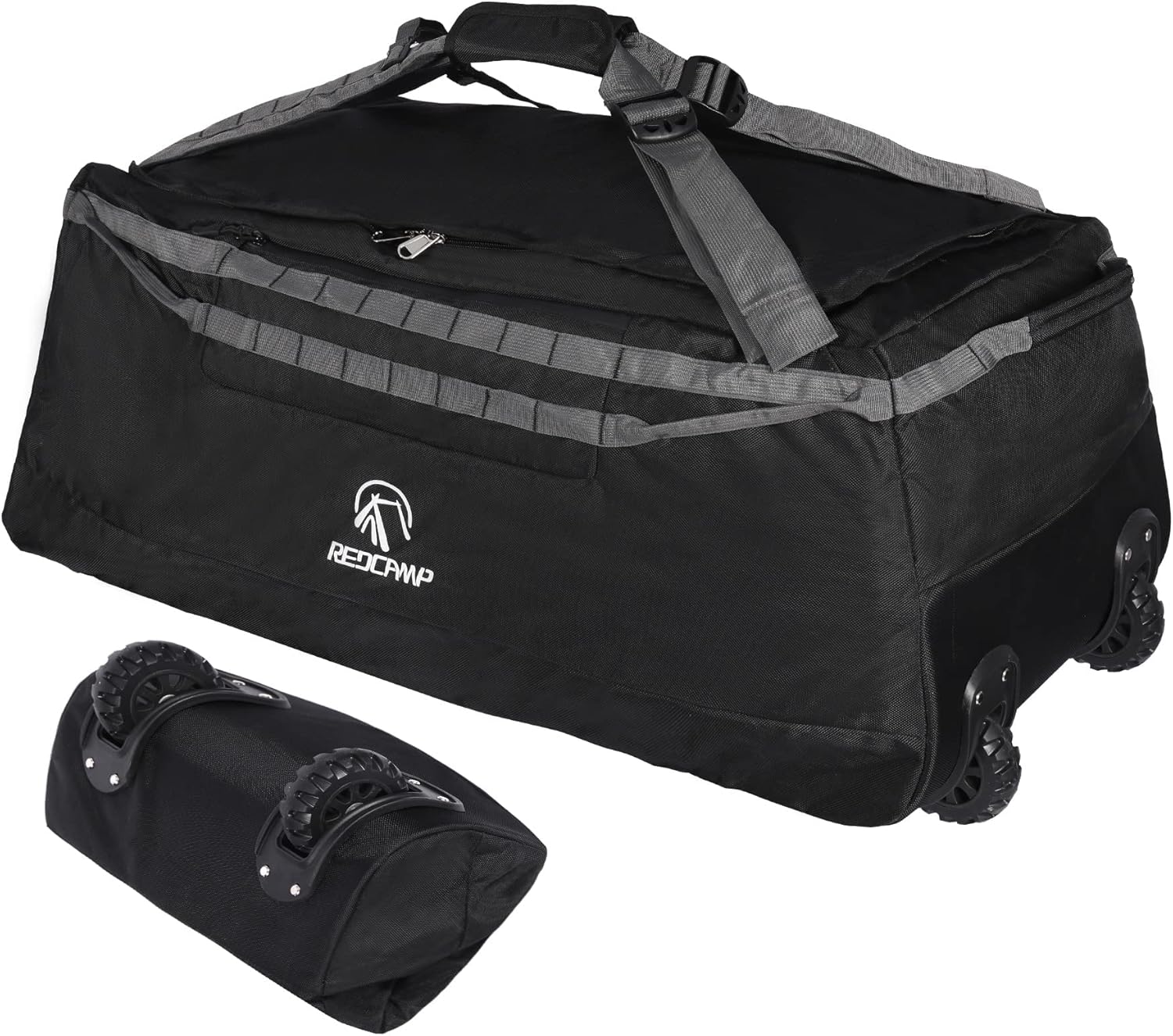 85L/120L/140L Foldable Duffle Bag with Wheels, Large Travel Duffel Bag