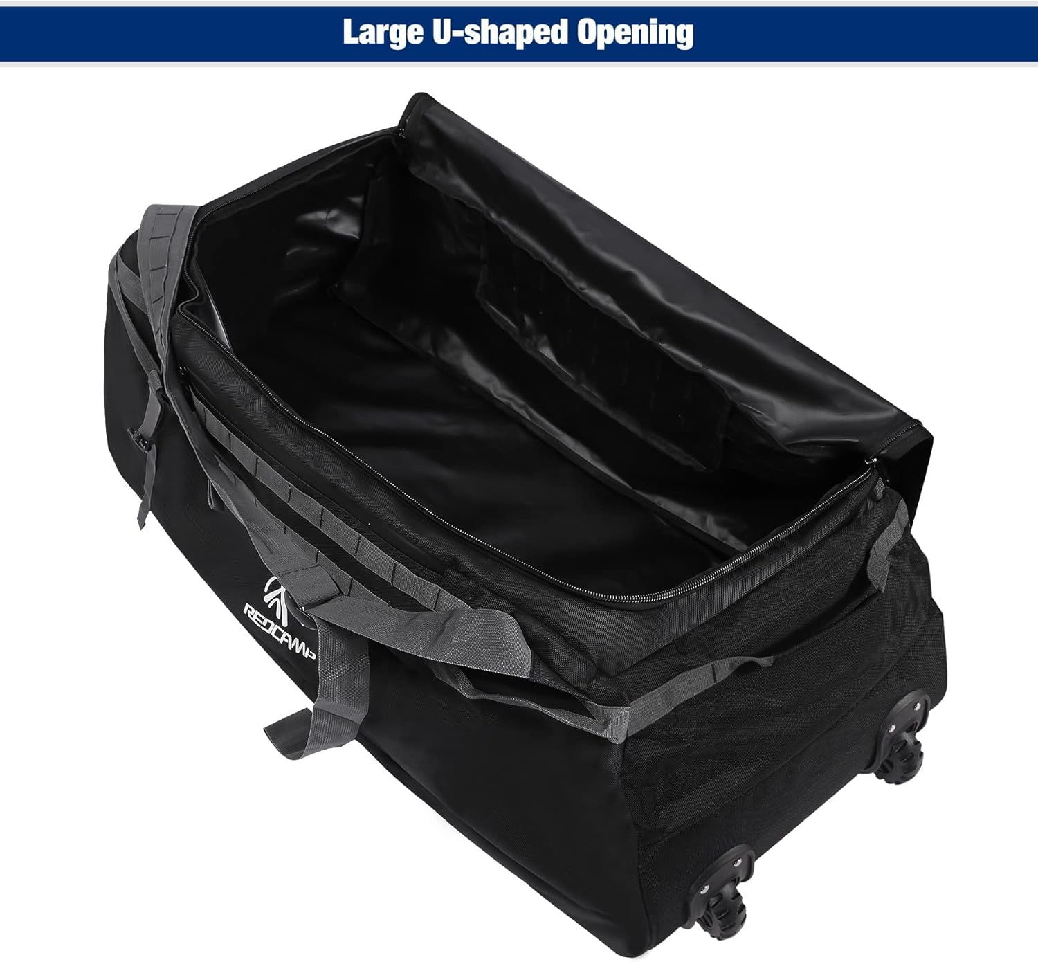 85L/120L/140L Foldable Duffle Bag with Wheels, Large Travel Duffel Bag - Image 6